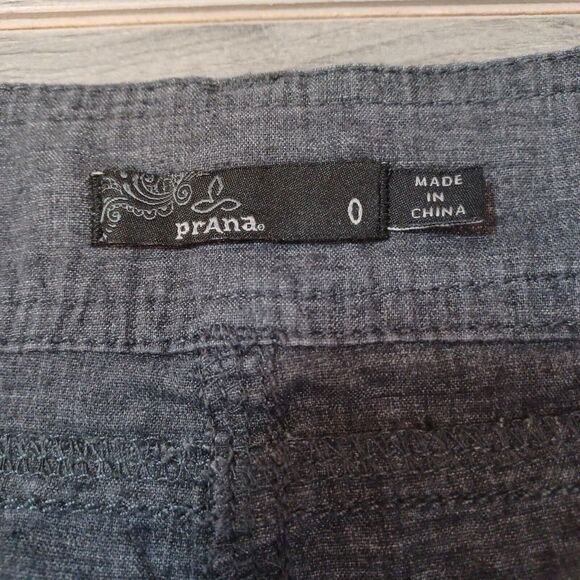 prAna Lisbeth Hemp Blend Short Skirt Size 0 Active Pickleball Gray UPF 50 - Picture 10 of 16